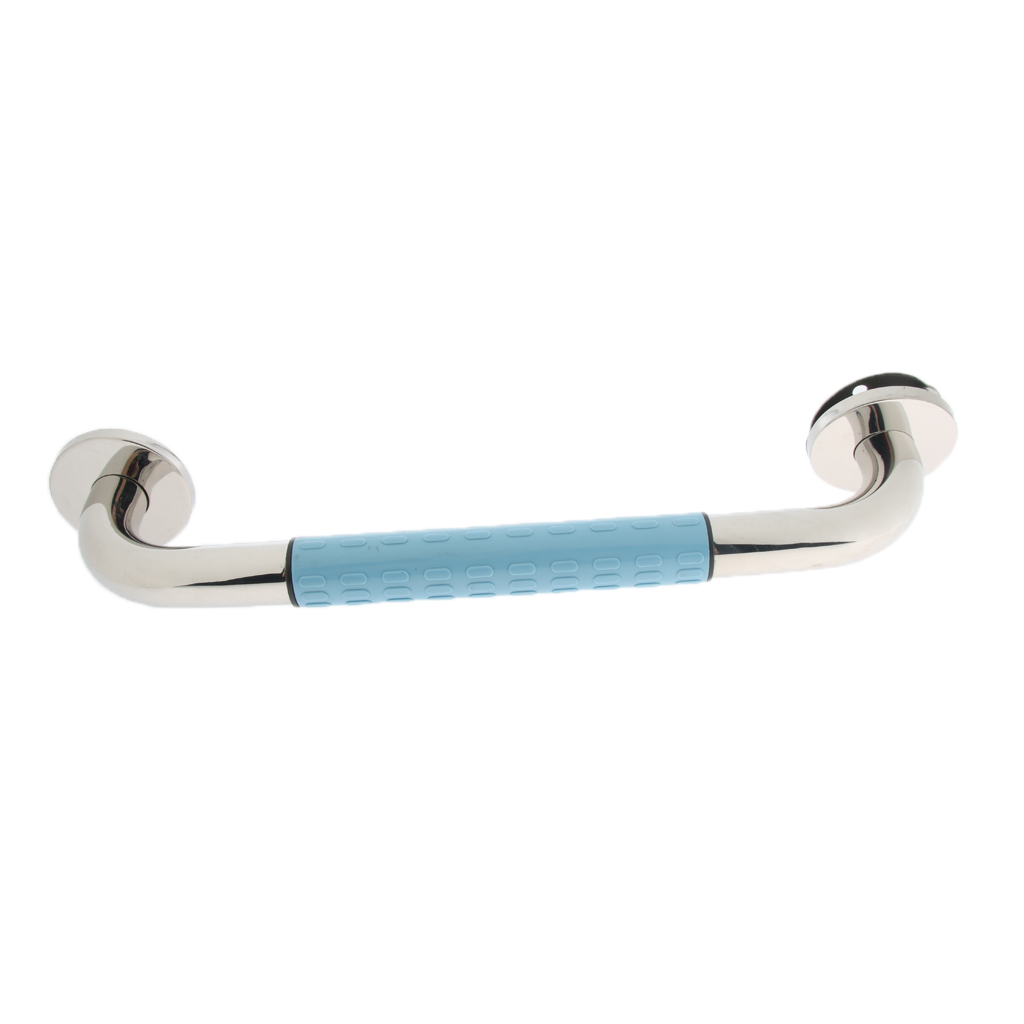 Non-slip Stainless Steel Bathroom Handle Bath Grip Grab Bar Toilet Shower Elderly Assist Helping Handrails - Blue