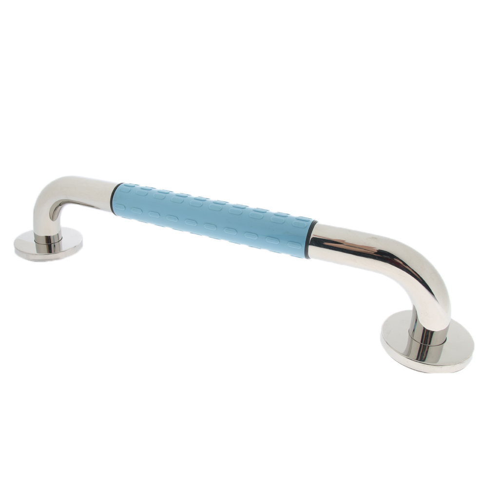 Stainless Bathroom Toilet Safety Handle Bath Anti-Slip Shower Rail Grab Bar Handrail - 40 / 50 / 60 cm - Blue Color