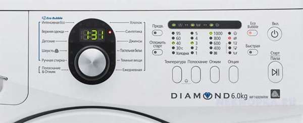 Что означают значки на дисплее стиральной машины Самсунг