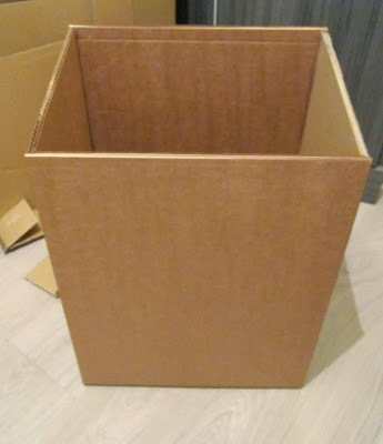 Ящик для белья из картона и бумажных салфеток, фото № 9