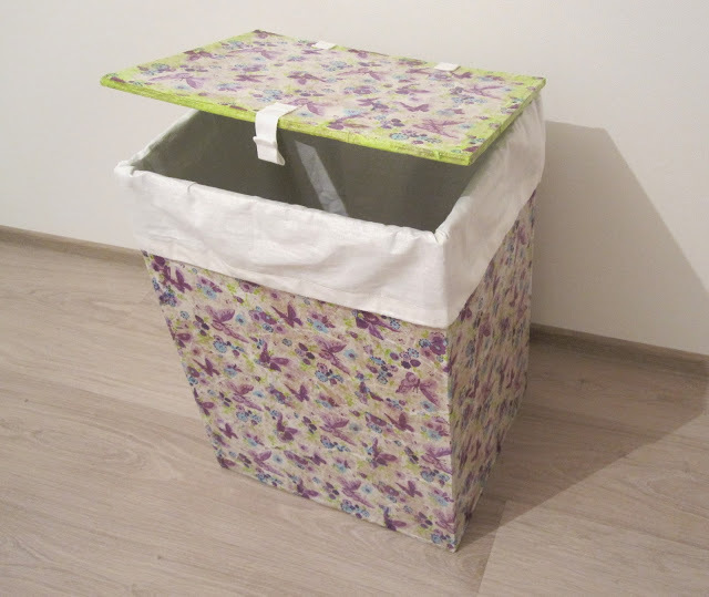 Ящик для белья из картона и бумажных салфеток, фото № 35