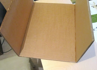 Ящик для белья из картона и бумажных салфеток, фото № 6