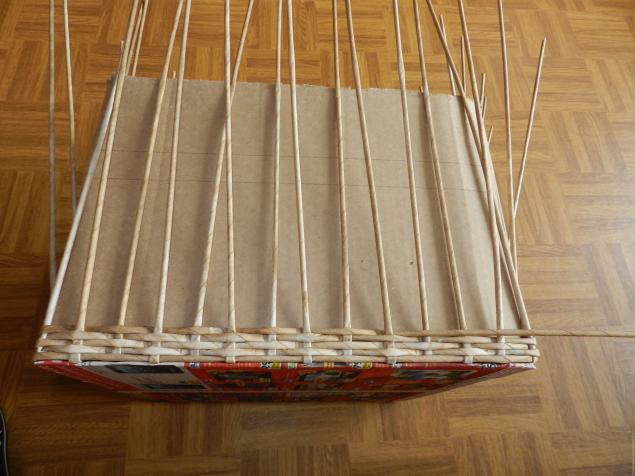 МК по плетению прямоугольной (квадратной) корзины, фото № 9