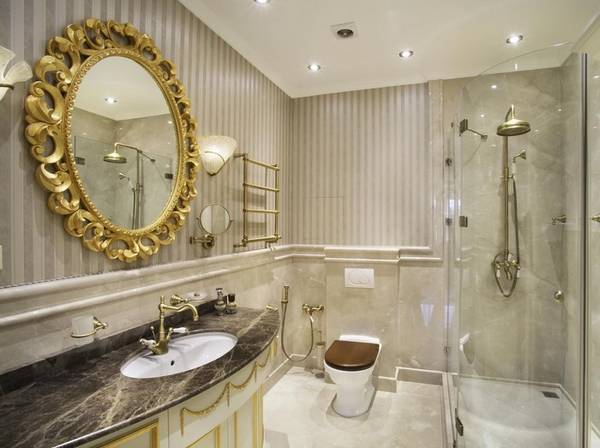 дизайн ванной комнаты в классическом стиле фото, фото 4