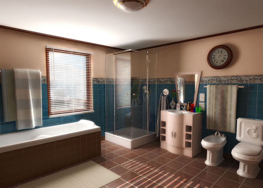 Большая ванная комната проектирование