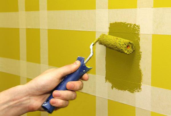 покраска стен в ванной комнате дизайн