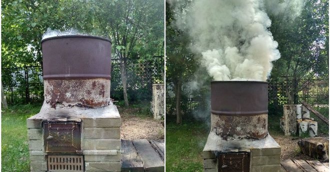 печь для сжигания мусора