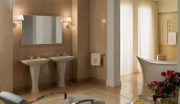 Beige Bathroom Design