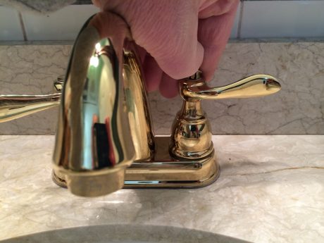 leaking bathroom faucet