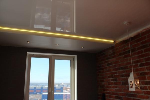Светодиодная лента — красивое и современное решение для подсветки двухуровневого потолка