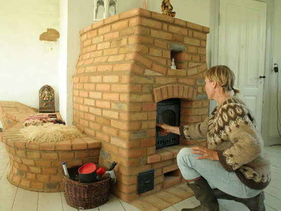 Финская печь для отопления дома - печь дровяная для деревянного дома 2