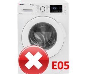 Ошибка E05 в стиральной машине Hansa
