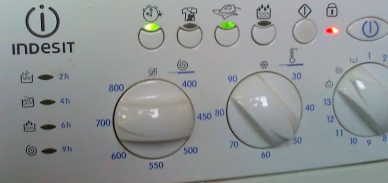 сбой в стиральной машине Индезит