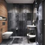 Дизайн ванной комнаты в стиле лофт с душевой кабиной