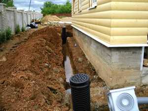 Ливневая канализация частного дома