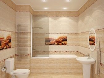 Стеклообои в дизайне интерьера ванной 