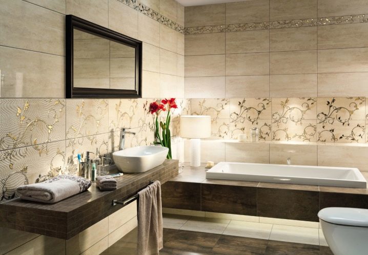 Бежевая плитка для ванной: нестареющая классика в дизайне интерьера