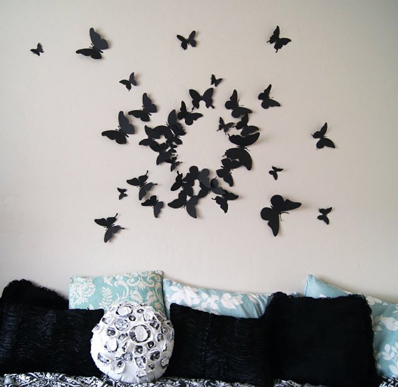 бабочки на стену декор
