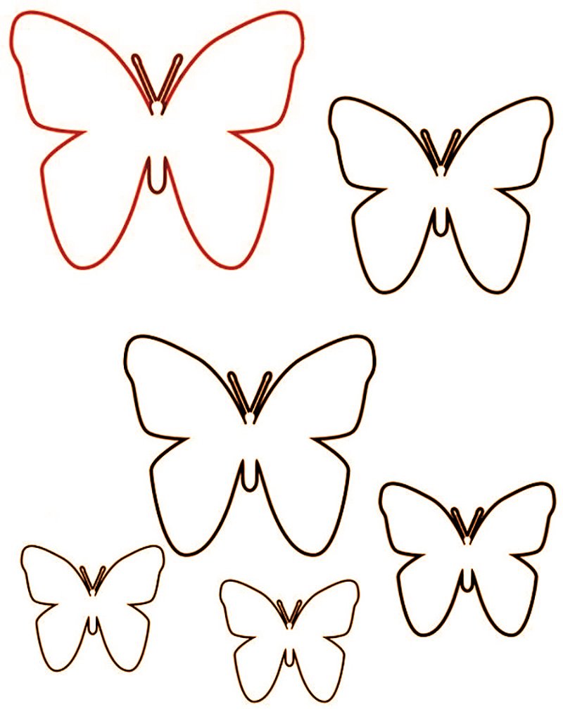 бабочки на стену из бумаги