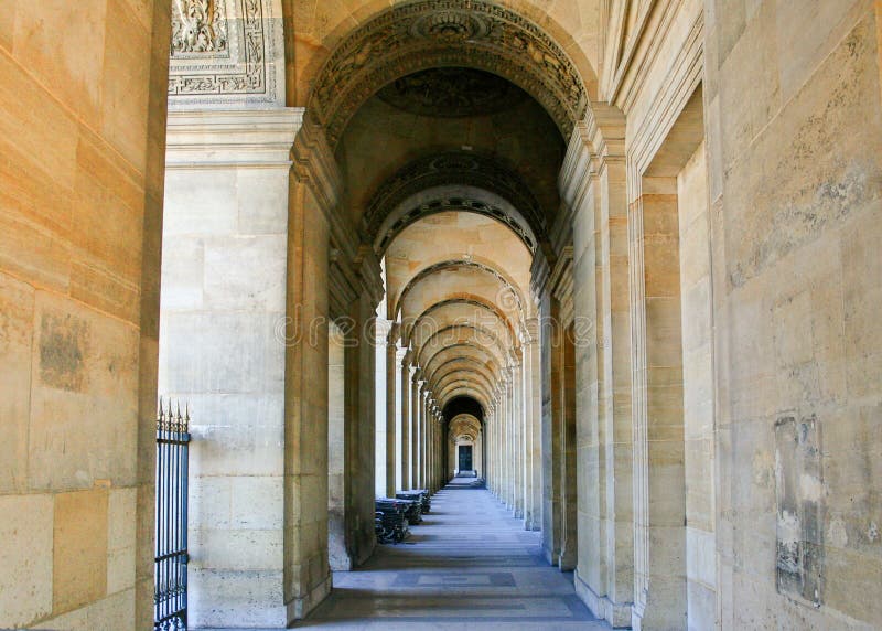Outside the Louvre, Paris royalty free stock photography