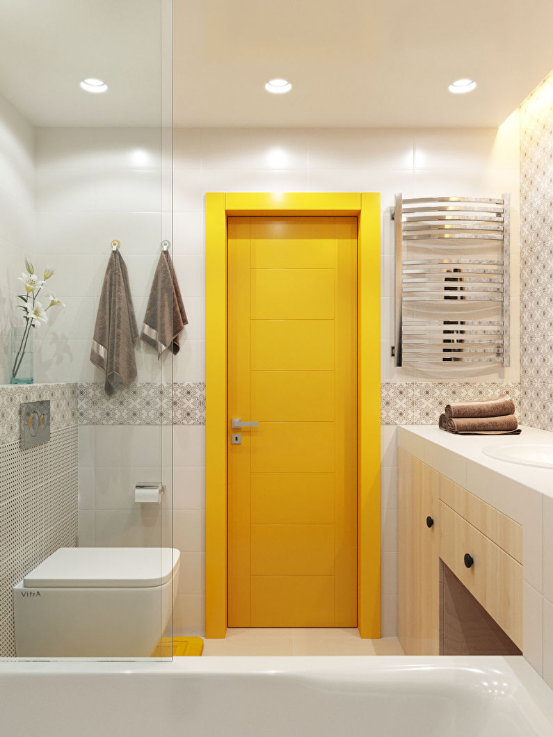 Ванная комната в хрущевке - дизайн стен