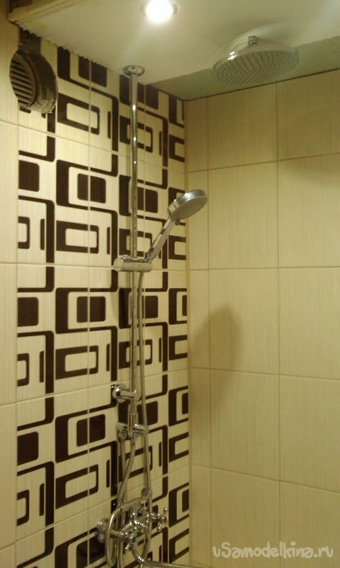 Тропический душ и отделка ванной комнаты.  Самоделки из прошлого