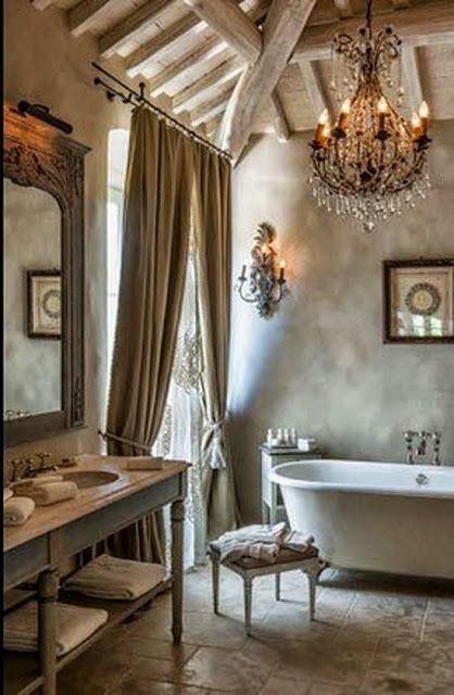 Интерьер ванной в стиле прованс