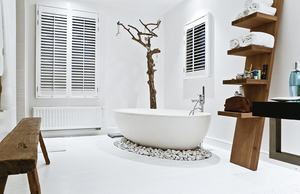 Скандинавский стиль в ванной - это простор и светлые тона.