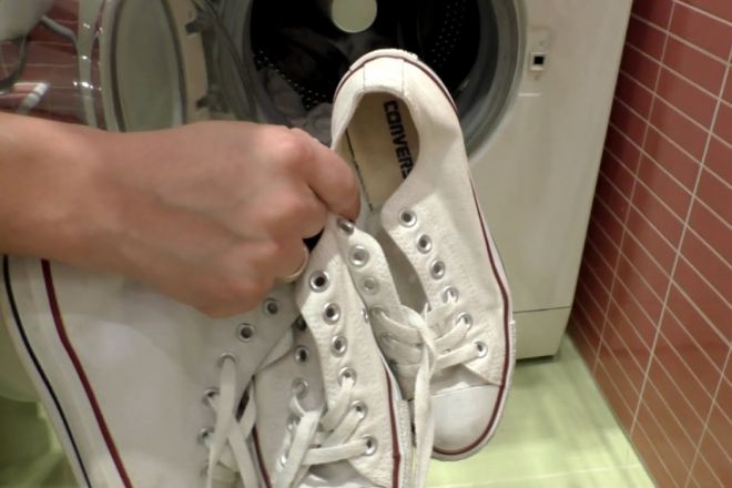 как стирать кеды в стиральной машине
