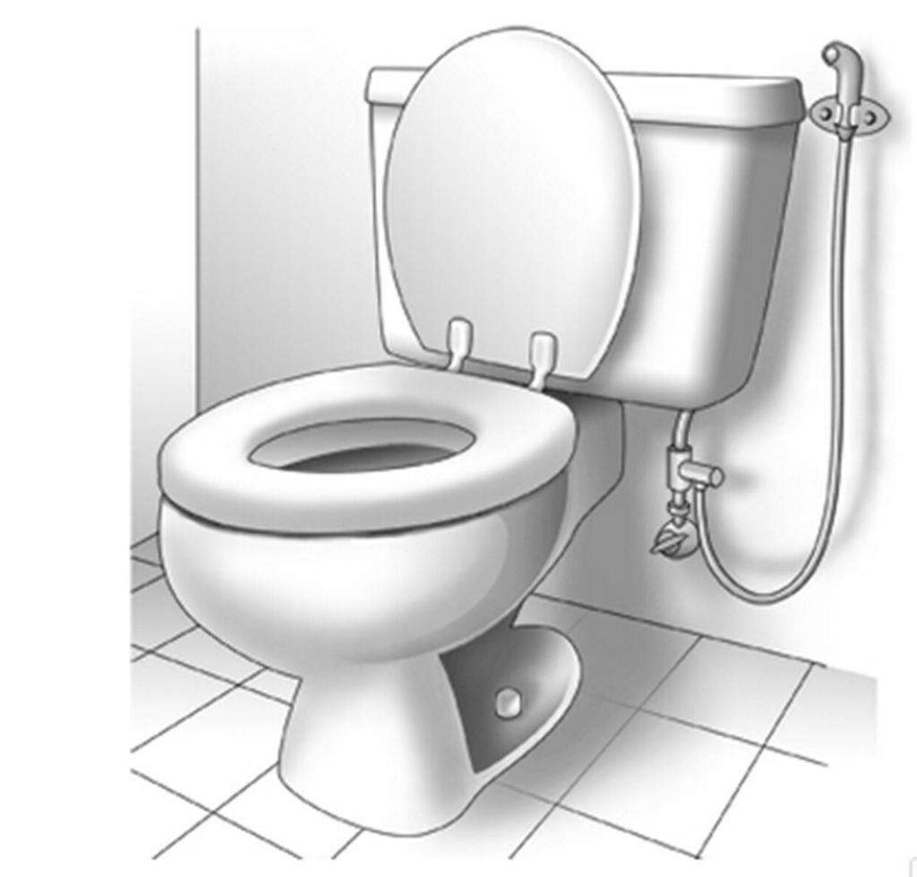 С какой стороны от унитаза установить гигиенический душ в туалете?